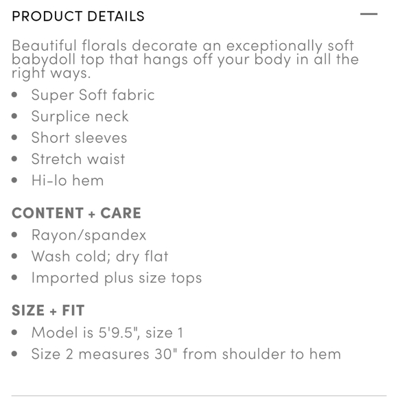Torrid Supersoft Babydoll Top - Picture 3 of 4